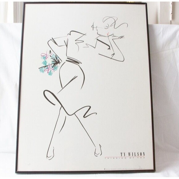 Rare 1991 TY WILSON Original Lithograph 24